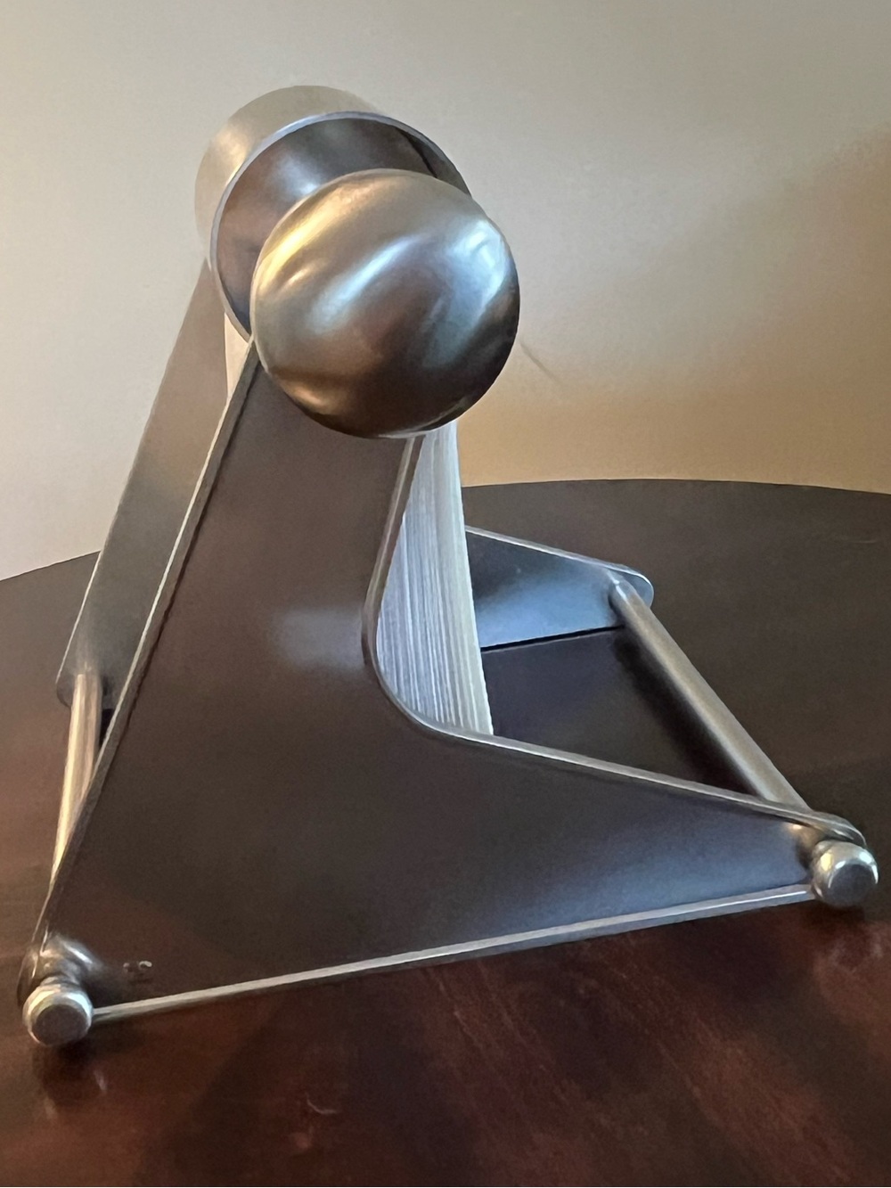 Pottery Barn Brushed Stainless Steel 4x6 Photo Folio Rolodex | Vintage - Picture 5 of 8